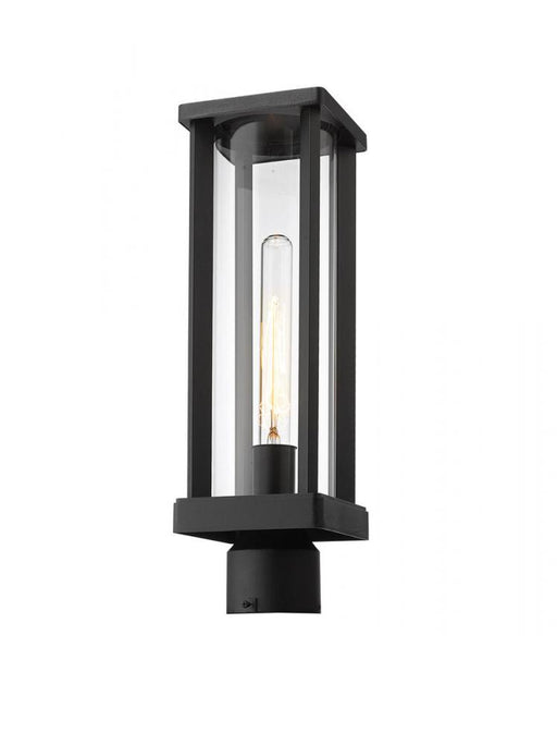 1 Light Outdoor Post Mount Fixture | 586PHMR-BK