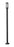 1 Light Outdoor Post Mounted Fixture | 586PHMS-536P-BK