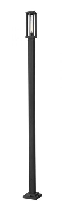 1 Light Outdoor Post Mounted Fixture | 586PHMS-536P-BK