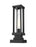 1 Light Outdoor Pier Mounted Fixture | 586PHMS-SQPM-BK
