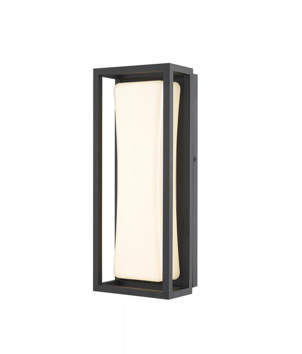 1 Light Outdoor Wall Light | 587S-BK-LED