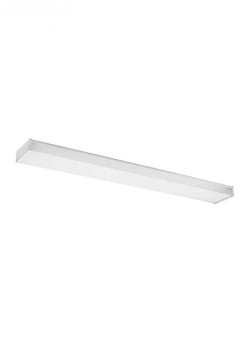 Generation Lighting Drop Lens Fluorescent traditional 2-light indoor dimmable four foot ceiling flush mount in white fin | 59132LE-15