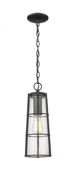 1 Light Outdoor Chain Mount Ceiling Fixture | 591CHB-BK