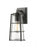 1 Light Outdoor Wall Light | 591M-BK
