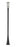 1 Light Outdoor Post Mounted Fixture | 591PHB-519P-BK