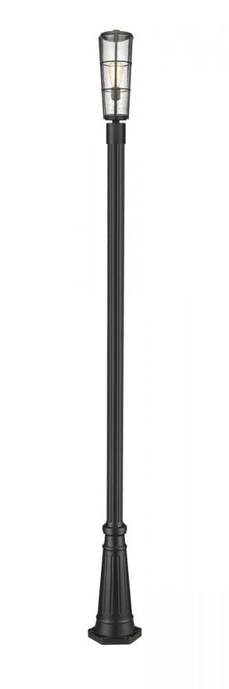 1 Light Outdoor Post Mounted Fixture | 591PHB-519P-BK