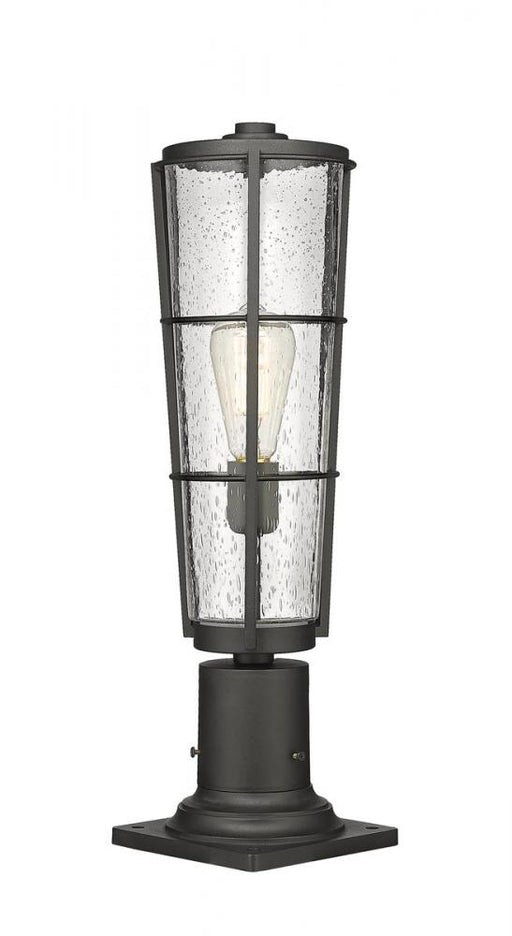 1 Light Outdoor Pier Mounted Fixture | 591PHB-533PM-BK