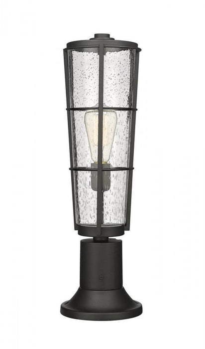 1 Light Outdoor Pier Mounted Fixture | 591PHB-553PM-BK