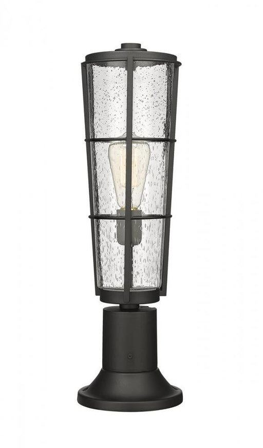 1 Light Outdoor Pier Mounted Fixture | 591PHB-553PM-BK