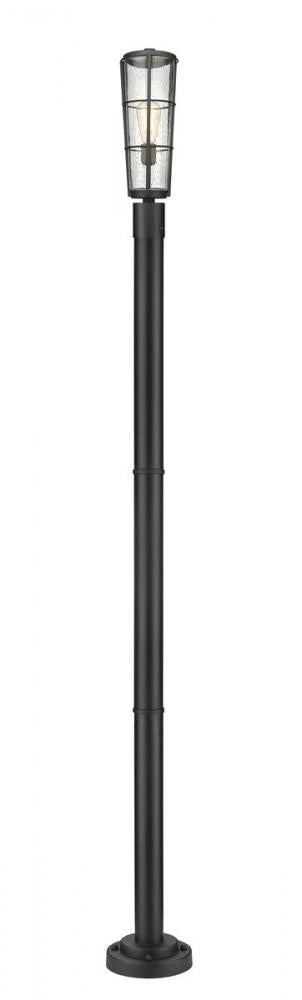 1 Light Outdoor Post Mounted Fixture | 591PHB-567P-BK