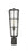 1 Light Outdoor Post Mount Fixture | 591PHB-BK