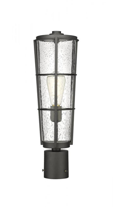 1 Light Outdoor Post Mount Fixture | 591PHB-BK