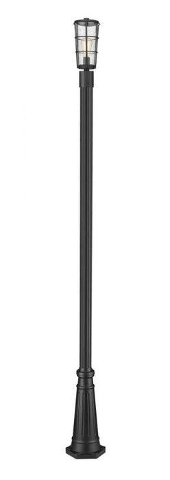 1 Light Outdoor Post Mounted Fixture | 591PHM-519P-BK