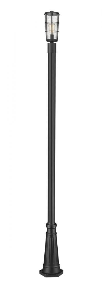 1 Light Outdoor Post Mounted Fixture | 591PHM-519P-BK
