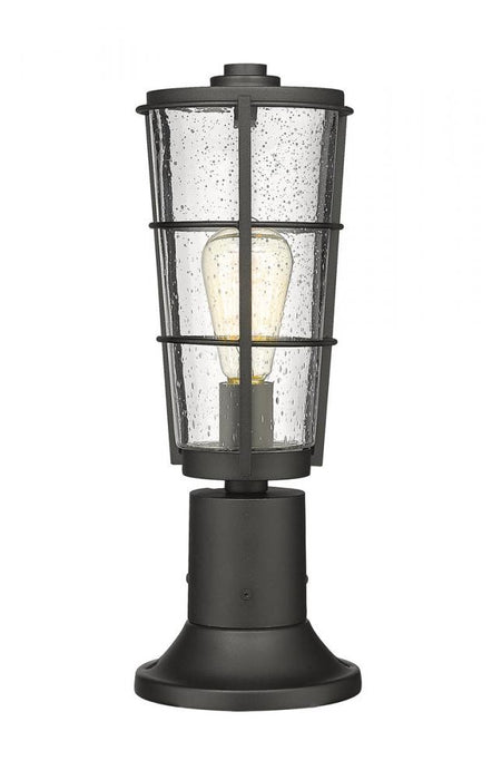 1 Light Outdoor Pier Mounted Fixture | 591PHM-553PM-BK