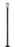 1 Light Outdoor Post Mounted Fixture | 591PHM-567P-BK