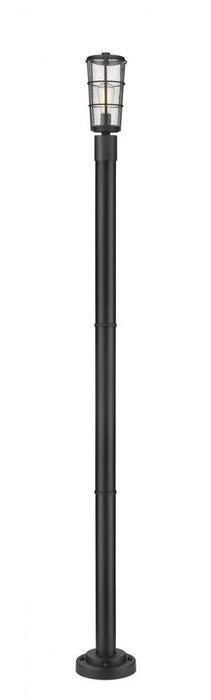 1 Light Outdoor Post Mounted Fixture | 591PHM-567P-BK