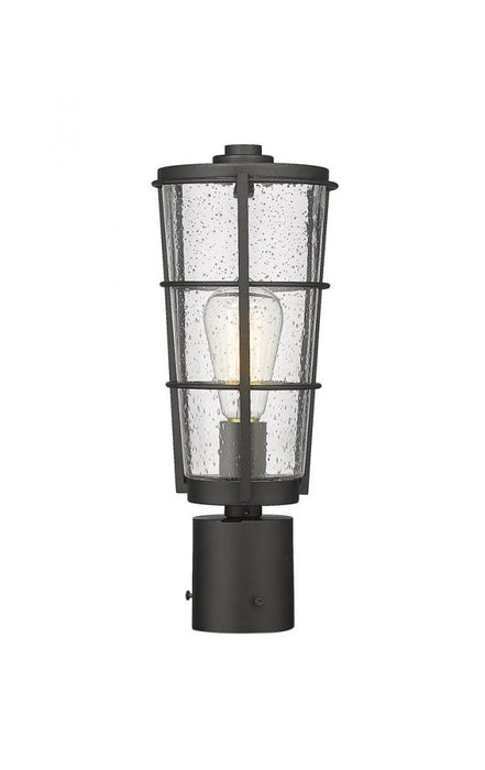 1 Light Outdoor Post Mount Fixture | 591PHM-BK