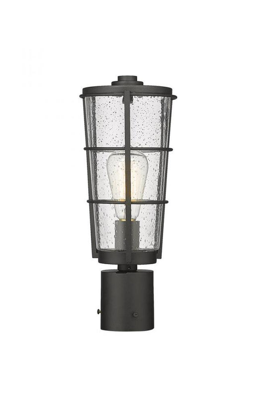 1 Light Outdoor Post Mount Fixture | 591PHM-BK