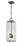 3 Light Outdoor Chain Mount Ceiling Fixture | 592CHB-BK