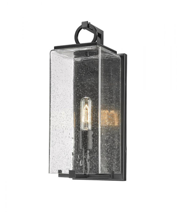 1 Light Outdoor Wall Light | 592M-BK