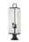3 Light Outdoor Pier Mounted Fixture | 592PHBR-553PM-BK