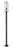 3 Light Outdoor Post Mounted Fixture | 592PHBR-567P-BK