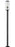 3 Light Outdoor Post Mounted Fixture | 592PHBS-536P-BK
