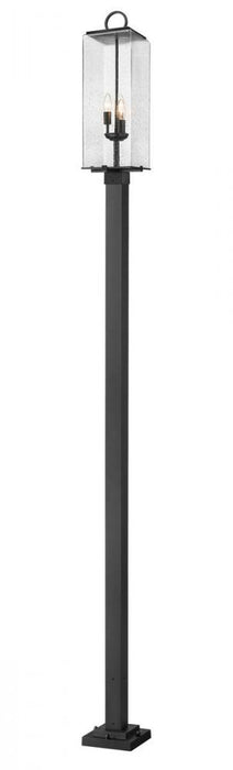 3 Light Outdoor Post Mounted Fixture | 592PHBS-536P-BK