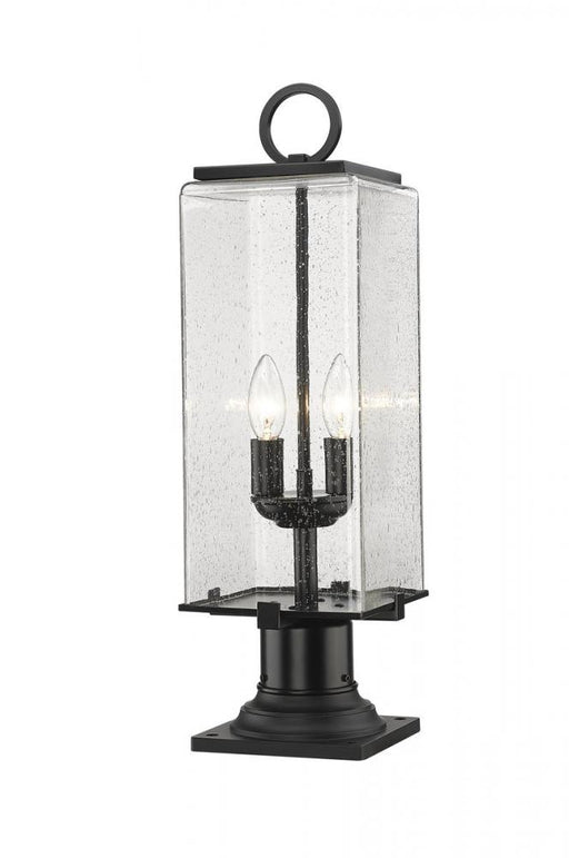 2 Light Outdoor Pier Mounted Fixture | 592PHMR-533PM-BK