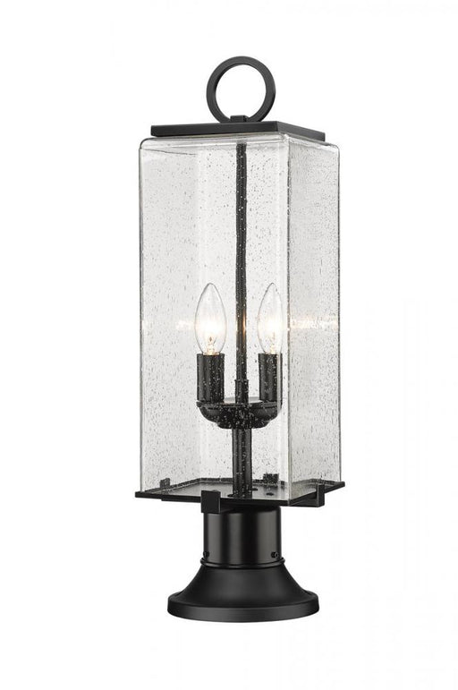 2 Light Outdoor Pier Mounted Fixture | 592PHMR-553PM-BK