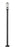 2 Light Outdoor Post Mounted Fixture | 592PHMS-536P-BK