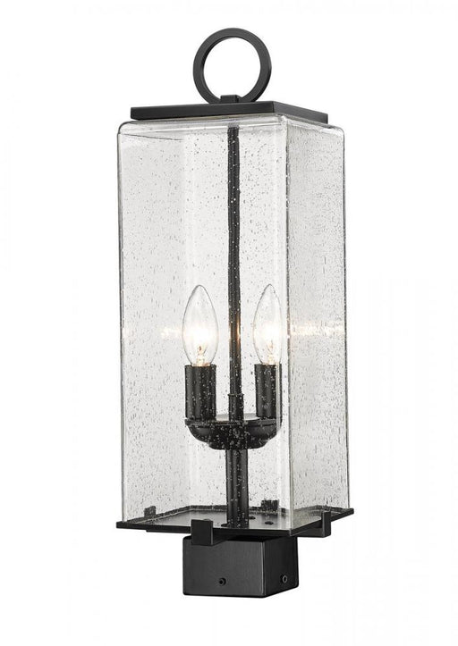 2 Light Outdoor Post Mount Fixture | 592PHMS-BK