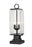 2 Light Outdoor Pier Mounted Fixture | 592PHMS-SQPM-BK