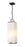 3 Light Outdoor Chain Mount Ceiling Fixture | 593CHB-BK