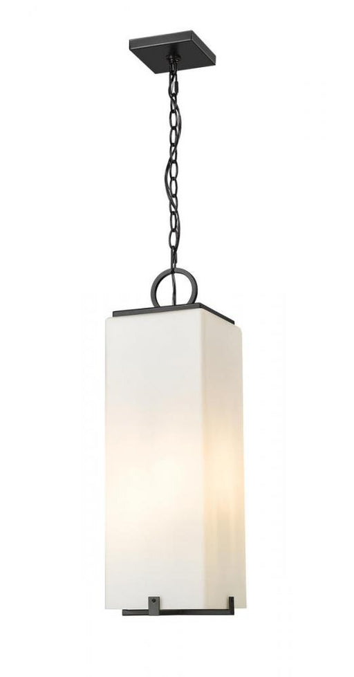 3 Light Outdoor Chain Mount Ceiling Fixture | 593CHB-BK
