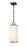 1 Light Outdoor Chain Mount Ceiling Fixture | 593CHM-BK