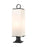 3 Light Outdoor Pier Mounted Fixture | 593PHBR-533PM-BK
