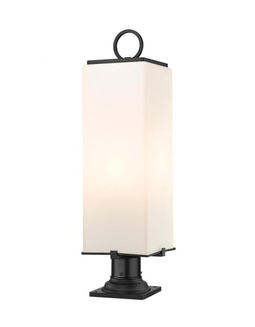 3 Light Outdoor Pier Mounted Fixture | 593PHBR-533PM-BK