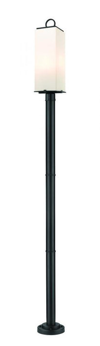 3 Light Outdoor Post Mounted Fixture | 593PHBR-567P-BK