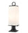 2 Light Outdoor Pier Mounted Fixture | 593PHMR-533PM-BK