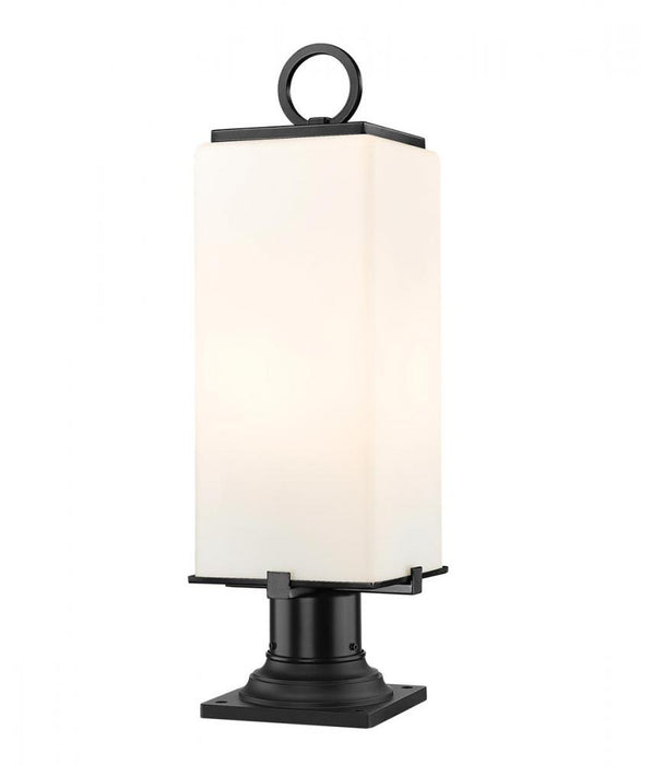 2 Light Outdoor Pier Mounted Fixture | 593PHMR-533PM-BK