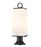 2 Light Outdoor Pier Mounted Fixture | 593PHMR-553PM-BK