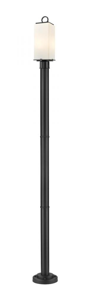 2 Light Outdoor Post Mounted Fixture | 593PHMR-567P-BK