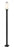 2 Light Outdoor Post Mounted Fixture | 593PHMS-536P-BK