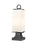 2 Light Outdoor Pier Mounted Fixture | 593PHMS-SQPM-BK
