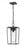 1 Light Outdoor Chain Mount Ceiling Fixture | 594CHM-BK