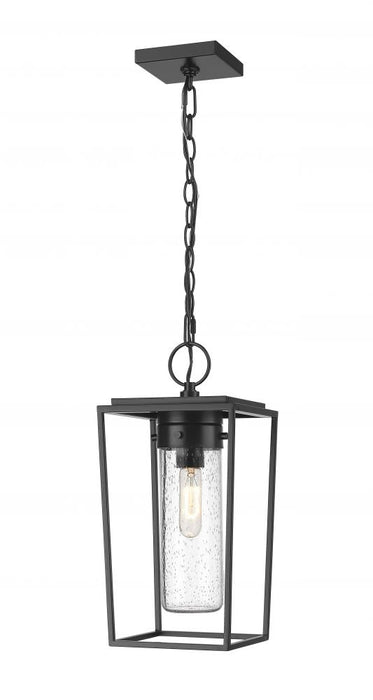 1 Light Outdoor Chain Mount Ceiling Fixture | 594CHM-BK