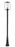 1 Light Outdoor Post Mounted Fixture | 594PHBR-519P-BK