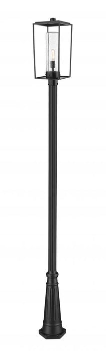 1 Light Outdoor Post Mounted Fixture | 594PHBR-519P-BK